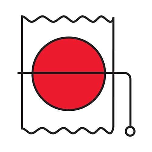 Fire Damper in Vent Duct IMO Sign 6063 - Wayout Evacuation System IMO Signs