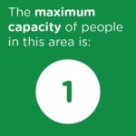 CovidSafe Maximum Capacity In This Area Sign