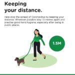 CovidSafe Keeping Your Distance Sign