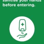 CovidSafe Please Sanitise Your Hands Sign