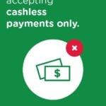 CovidSafe Cashless Payments Only Sign