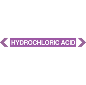 Hydrochloric Acid Pipe Marker