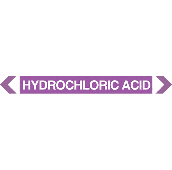 Hydrochloric Acid Pipe Marker