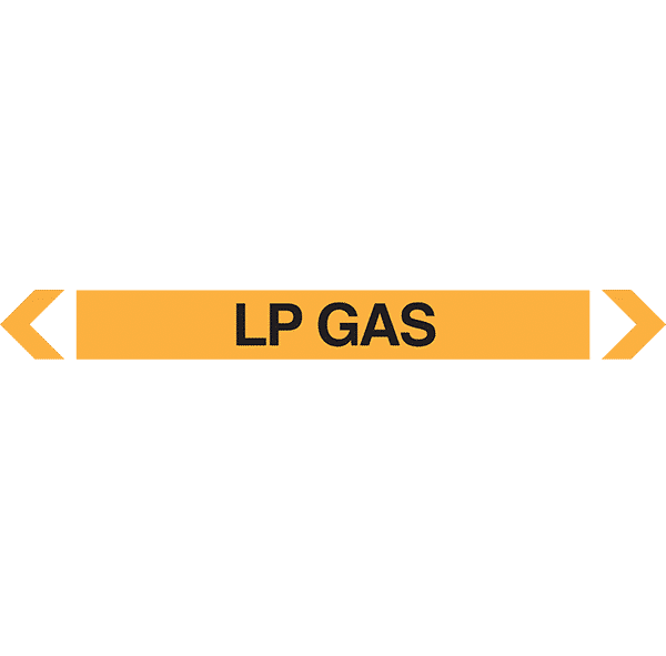 LP Gas Pipe Marker