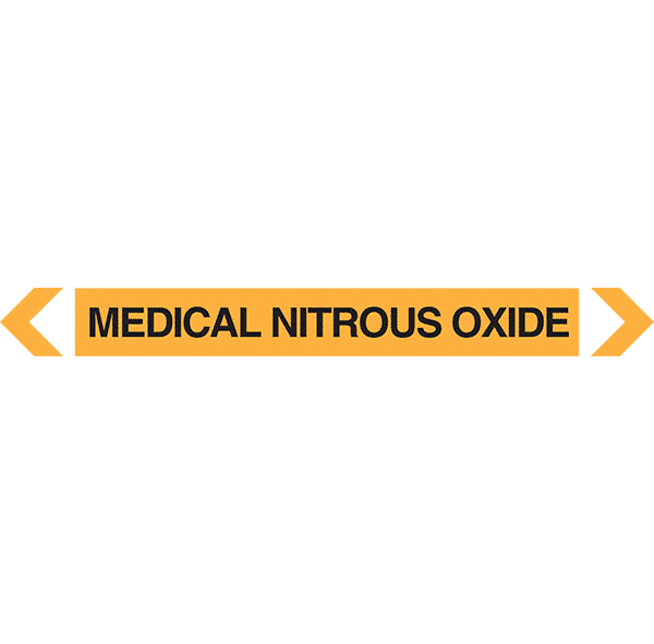 Medical Nitrous Oxide Pipe Marker