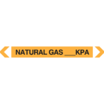 Natural Gas _____ Kpa Pipe Marker