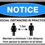 Notice Social Distancing v1 Sign