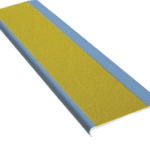 Aluminium stair nosing with PVC Aluminium