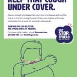 Keep That Cough Under Cover Sign