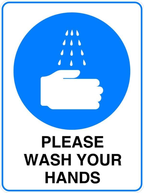 Mandatory Please Wash Your Hands Sign