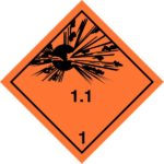 Class 1 Explosive substance Div 1.1 - Optional group