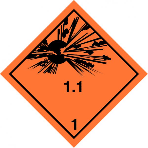 Class 1 Explosive substance Div 1.1 - Optional group