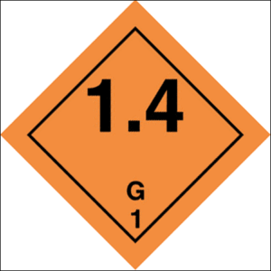 Class 1 Explosive substance, Div 1.4 - group G