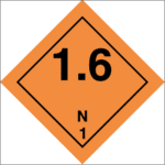 Class 1 Explosive substance, Div 1.6- group N