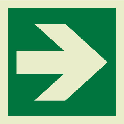 Directional arrow IMO Sign