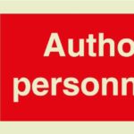 Authorised personnel sign