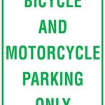 Carpark Bicycle And Motorcycle Parking Only