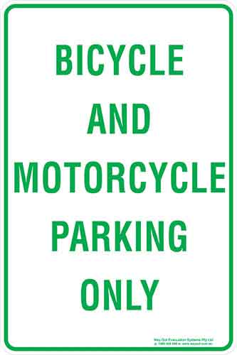 Carpark Bicycle And Motorcycle Parking Only