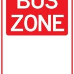 Carpark Bus Zone Span Arrow