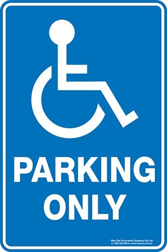 Carpark Disabled Parking Only