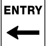 Carpark Entry Arrow Left