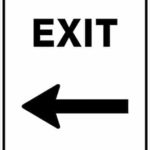 Carpark Exit Arrow Left