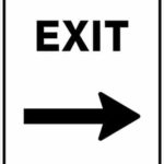 Carpark Exit Arrow Right