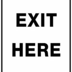 Carpark Exit Here