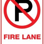 Carpark Fire Lane P Span Arrow