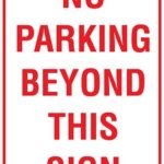 Carpark No Parking Beyond This Sign