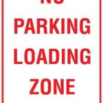 Carpark No Parking Loading Zone Span Arrow Sign
