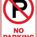 Carpark No Parking P Sign