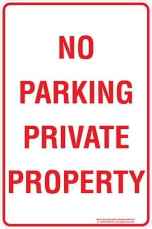 Carpark No Parking Private Property Sign