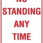 Carpark No Standing Any Time Arrow Right