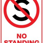 Carpark No Standing S Sign