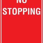 Carpark No Stopping Arrow Left Sign