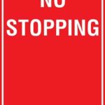 Carpark No Stopping Arrow Right Sign