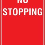 Carpark No Stopping Span Arrow Sign
