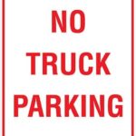 Carpark No Truck Parking Sign