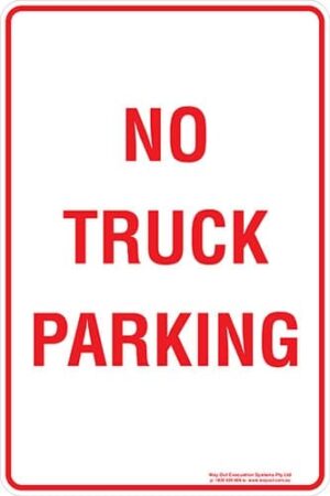 Carpark No Truck Parking Sign