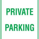 Carpark Private Parking Sign
