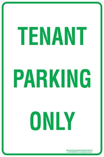 Carpark Tenant Parking Only