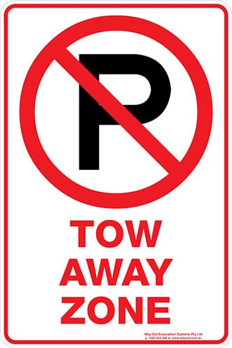Carpark Tow Away Zone P