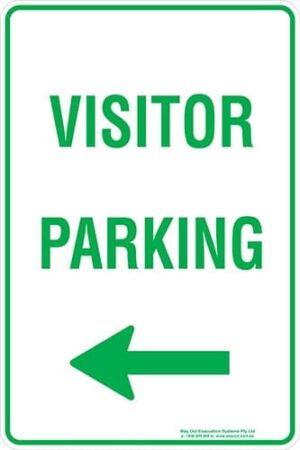 Carpark Visitor Parking Arrow Left