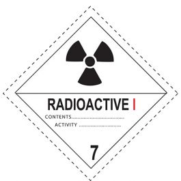 Cat 1 Radioactive material IMO Sign