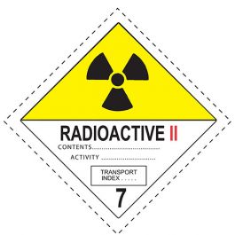 Cat 2 Radioactive material IMO Sign