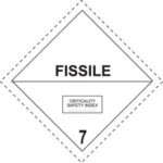 Fissile material sign