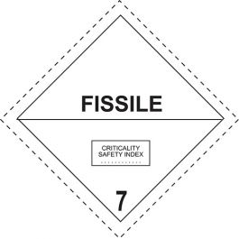 Fissile material sign