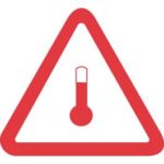 Elevated temperature mark