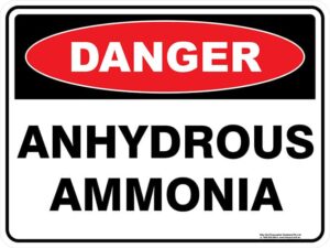 Danger Anhydrous Ammonia
